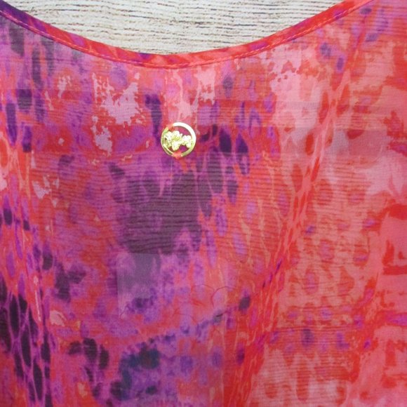 Hawaiian Tropic Hot Coral Swimsuit Cover Up - Picture 5 of 10